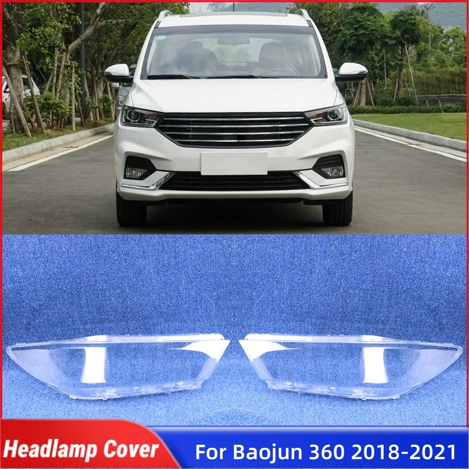 

For Baojun 360 2018 2019 2020 2021 Accessories Car Lampshade Caps Headlamp Car Front Headlight Lens Cover Lights Shell