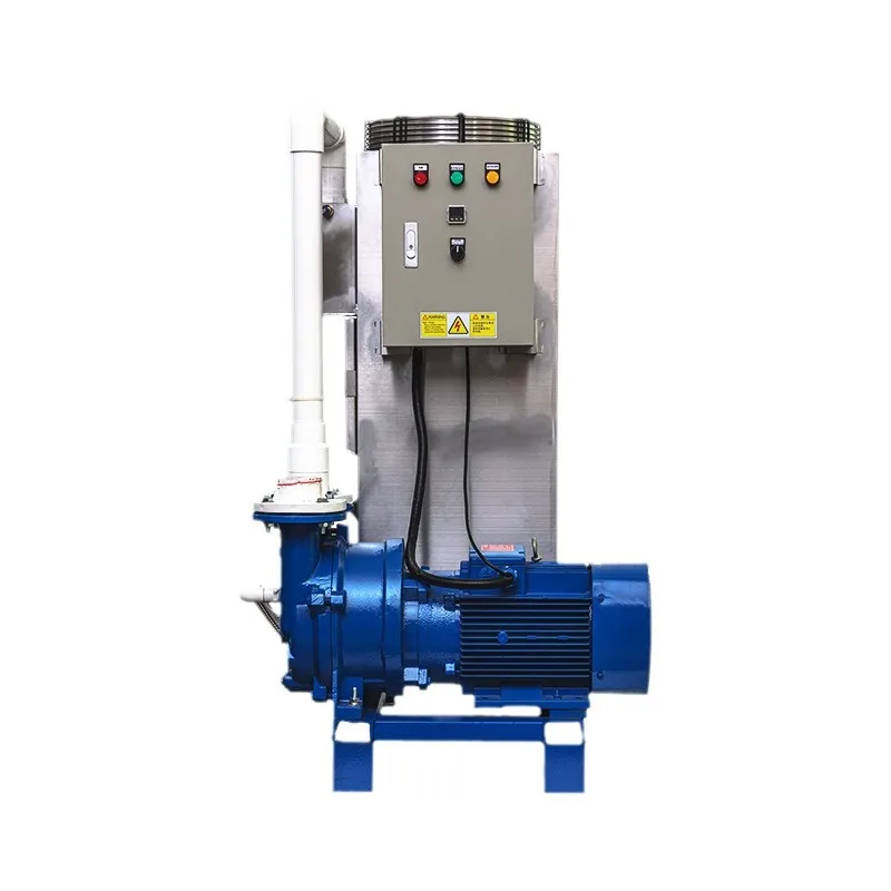 Self-priming vacuum pump industrial unit, water ring vacuum pump system