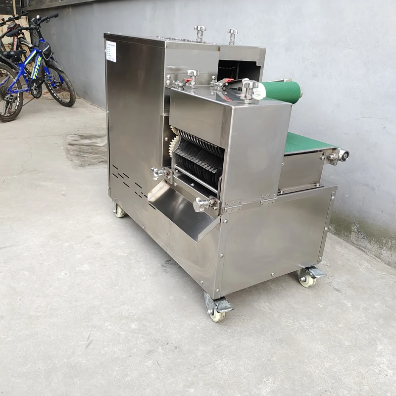 آلة قطع مكعبات الدجاج متعددة الوظائف / قطاعة اللحوم / مقص مكعبات لحم البقر الأوتوماتيكية