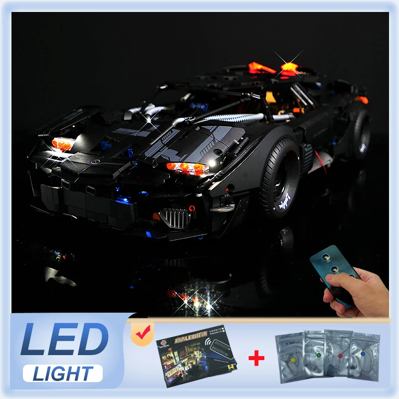 DIY RC LED Light Kit For LEGO 10618 Technical Sports Car   (Only LED Light,Without Blocks Model)