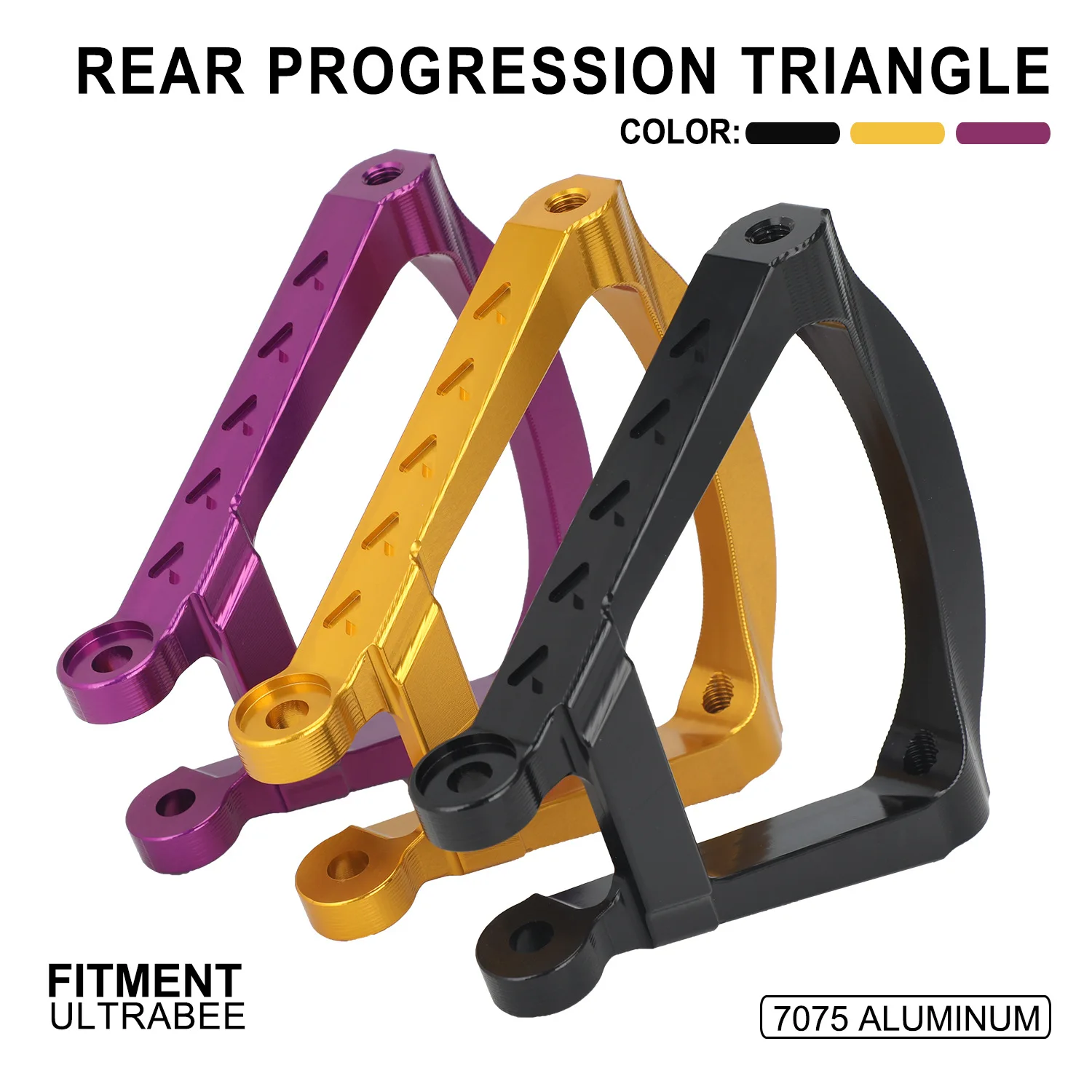 

Rear Shock Linkage Dogbone Triangle Bracket 7075 for Ultra Bee Off-Road Electric Vehicle Modifications