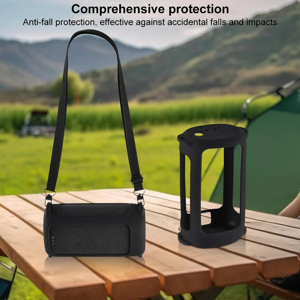 حافظة من السيليكون، حافظة سماعات محمولة، حافظة حمل مضادة للخدش، حافظة جلدية واقية للأذنين EVERBOOM BT