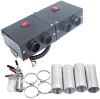 Dispositivo de descongelación y desempañamiento del ventilador de calentamiento rápido de 12 V/24 V con alta potencia de 500 W, adecuado para parabrisas de automóviles y coches de invierno