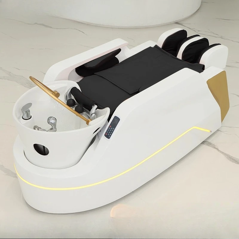 

Автоматическая интеллектуальная электрическая массажная кровать для шампуня AA, специальная массажная кровать с циркуляцией воды для парикмахерской в парикмахерской