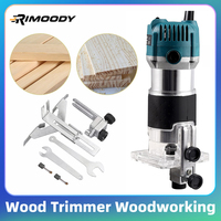 Rimoody Wood Trimmer Woodworking 800W 22V 30000RPM Brushless Wood Router Electric Hand Woodworking Engraving Slotting Power Tool
