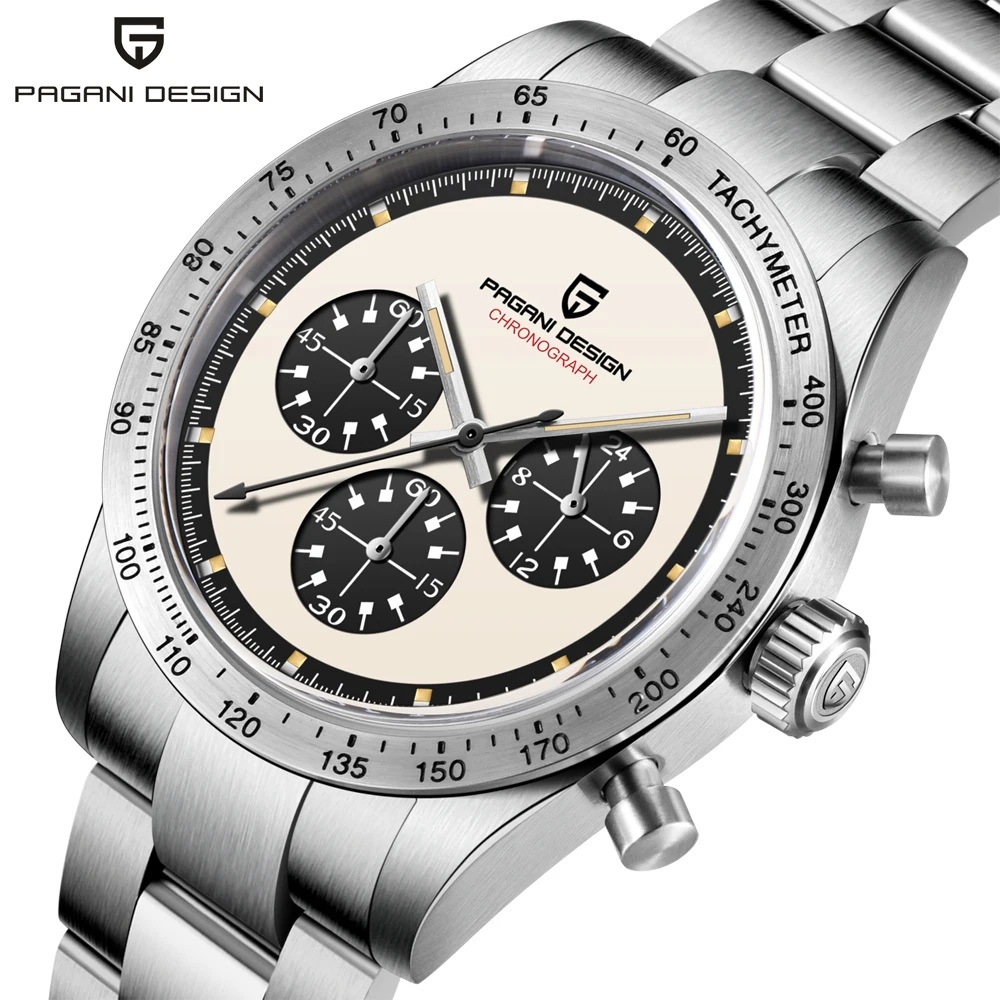 2026 New PAGANI DESIGN Panda Mens Watches Luxury Quartz Watch For Men Speed Chronograph Luminous Waterproof AR Sapphire Man Gift