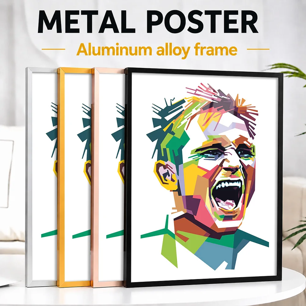 Frank Lampard Football Portrait Framed Metal Print Customized Victory Tribute Wall Art For Matchday Collectors Decorating Gym