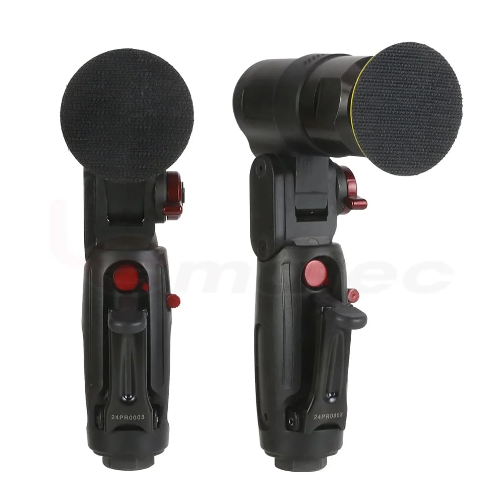 0.5 HP 5000 RPM flexible head air polisher with adjustable right angles for precise operation