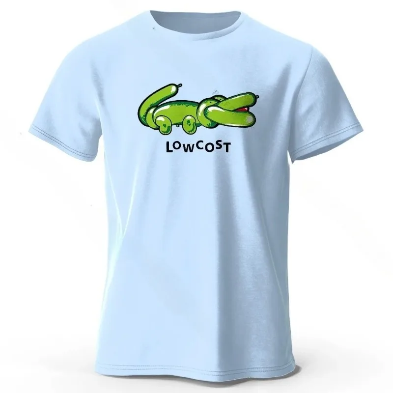 Men's T-Shirt 100% Cotton Oversized Funny Graphic Tees Summer Tops Casual Streetwear Round Neck Breathable Fabric Simple Stylish image 6