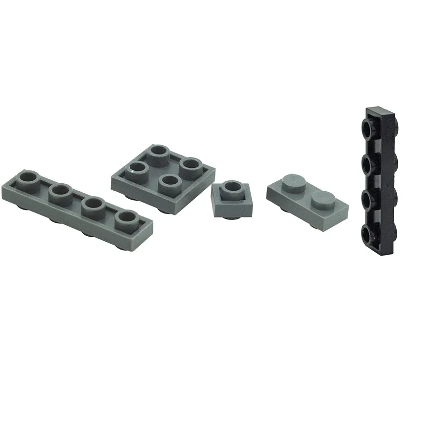 MOC Building Blocks Creative Both Sides Dots Special Plates 1x1 1x2 2x2 1x4 Knobs DIY Brick Compatible Assembles Particles Toys