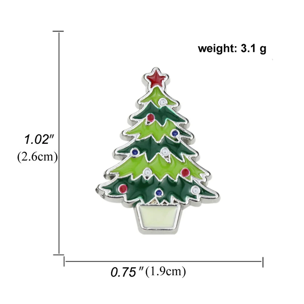 4 قطعة سبائك الزنك عيد الميلاد بروش جمع دبوس الموضة الاحتفالية للنساء ريترو عطلة الإكسسوارات والمجوهرات هدية التلبيب ديكور الجرس #6