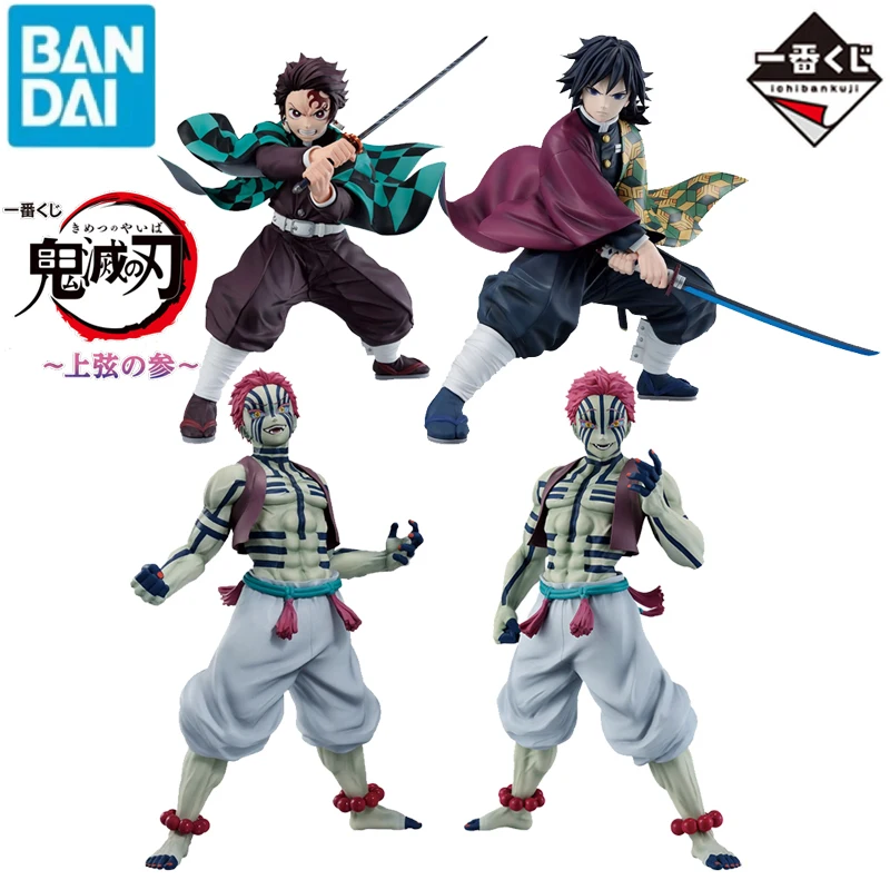 

BANDAI Original Ichiban KUJI Demon Slayer Tanjiro Kamado Tomioka Giyu Akaza MASTERLISE Anime Action Figure Toys Kids Gift Model