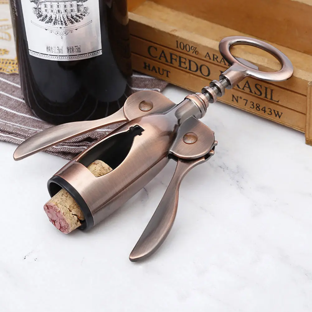 

Red Wine Opener Wing-Style Corkscrew Zinc Alloy Bottle Opener For Beverage Multi-Function Bar Kitchen Tool