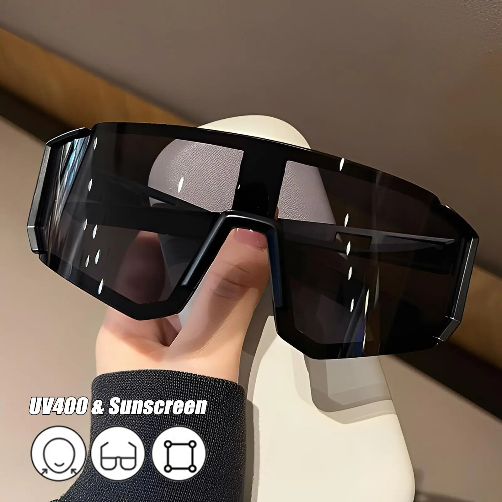 Cycling Sunglasses UV400 Shades Anti-Ultraviolet Windproof Hiking Climbing MTB Eyewear Women Men Unisex