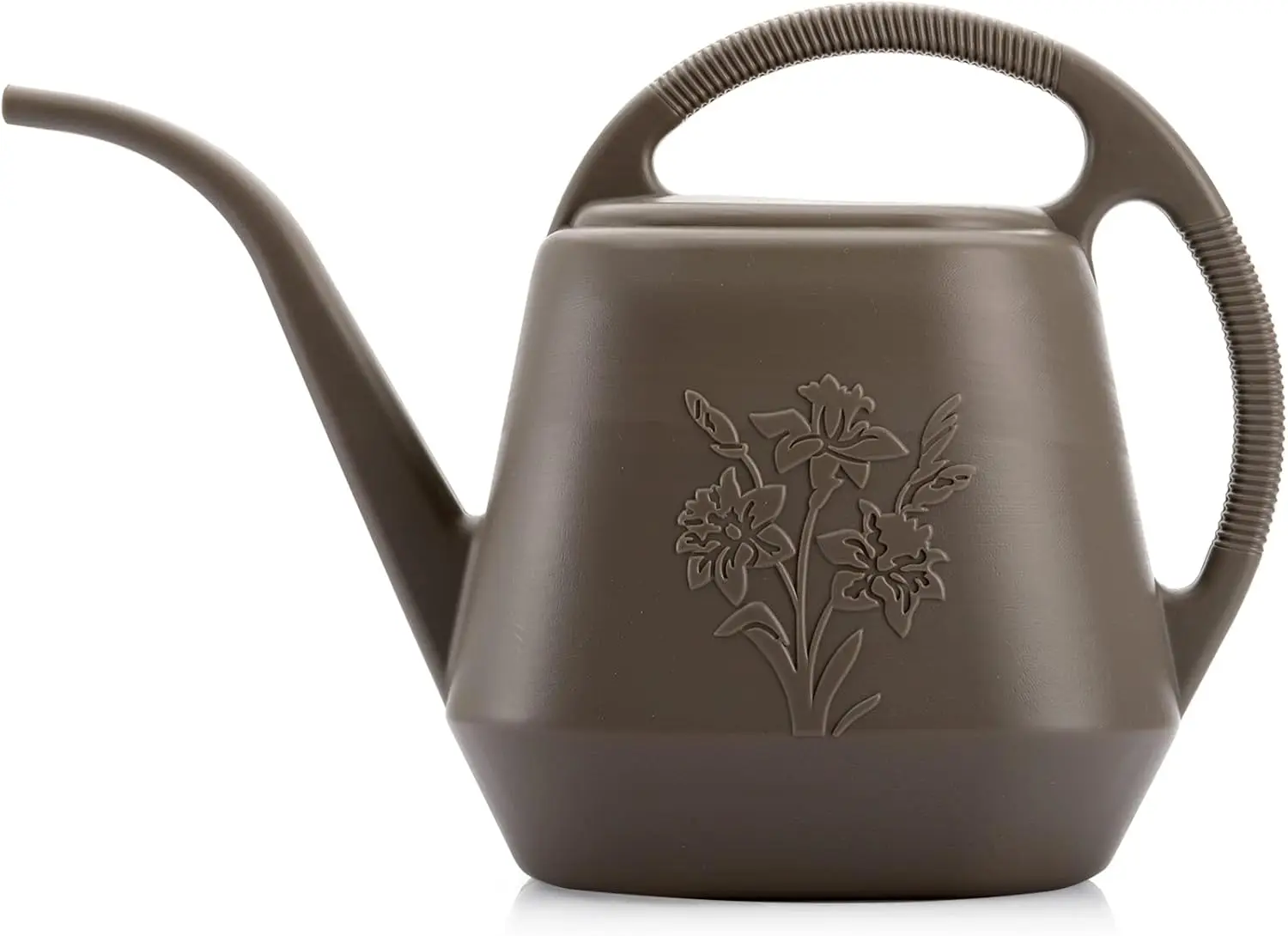 

Пластиковая лейка на 1 галлон с удобной ручкой и длинным носиком для полива комнатных и уличных растений, серая