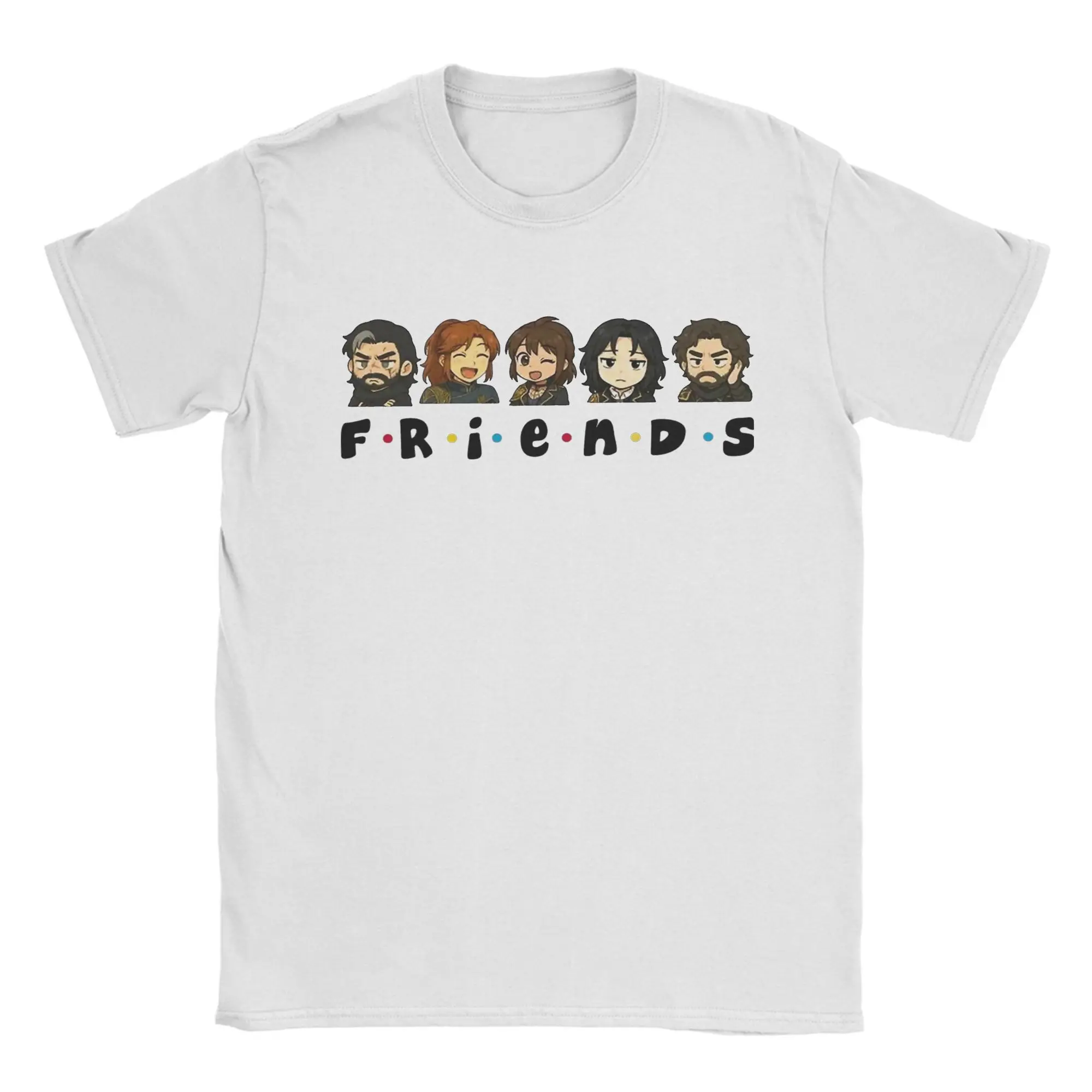 

Expedition 33 Friends T Shirts Men Women's Cotton Vintage T-Shirts Crew Neck Clair Obscur Tees Short Sleeve Clothing Original