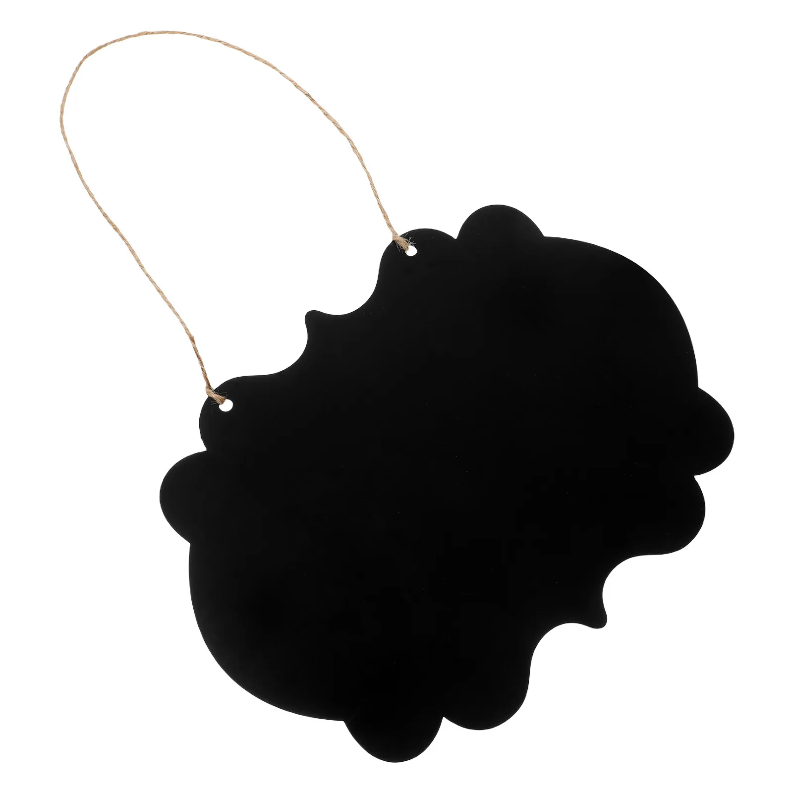 

Reversible Rustic Chalkboard Sign with Jute Rope for Kitchen Office Garden Message Display Blackboard Decoration Hanging Tag