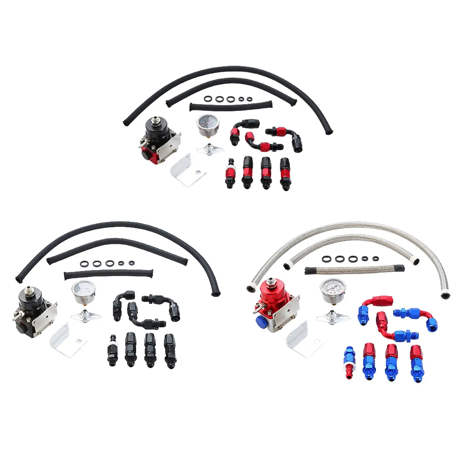 Fuel Modified AN 6 Fitting End Pressure Meter 0-100PSI for Car