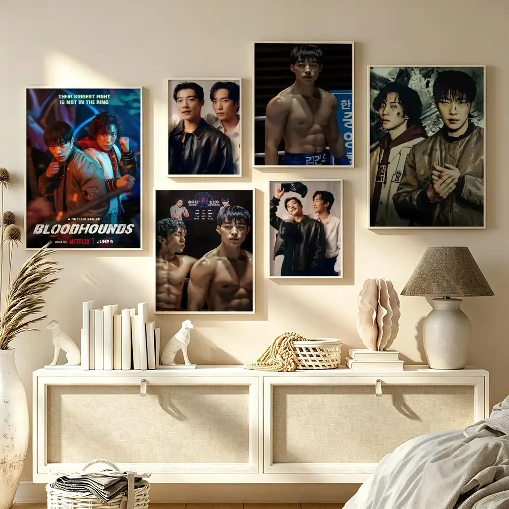 Bloodhounds Movie Poster HD Art Sticky Wall Waterproof Home Living Room Bedroom Bar Aesthetic Decoration