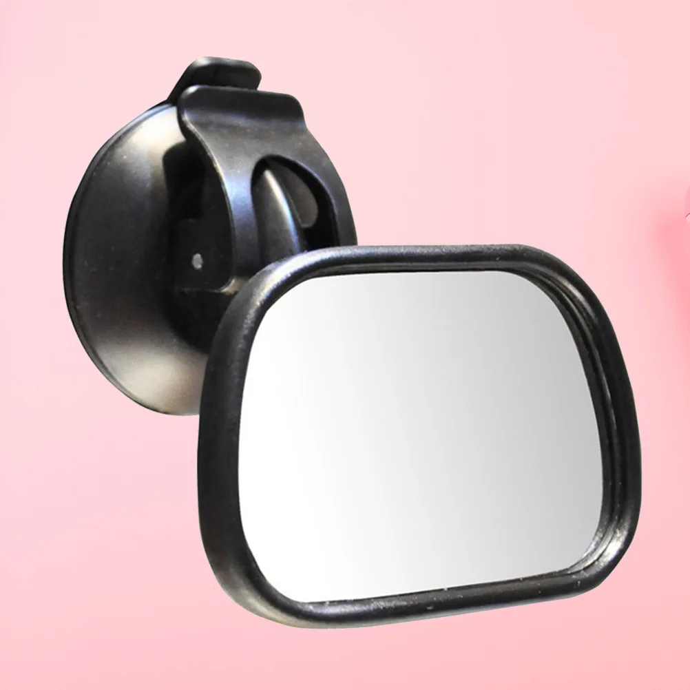 

Seat Mirror Suction Shatterproof Rear View Mirror Durable Glass PP Frame Car Wide Angle