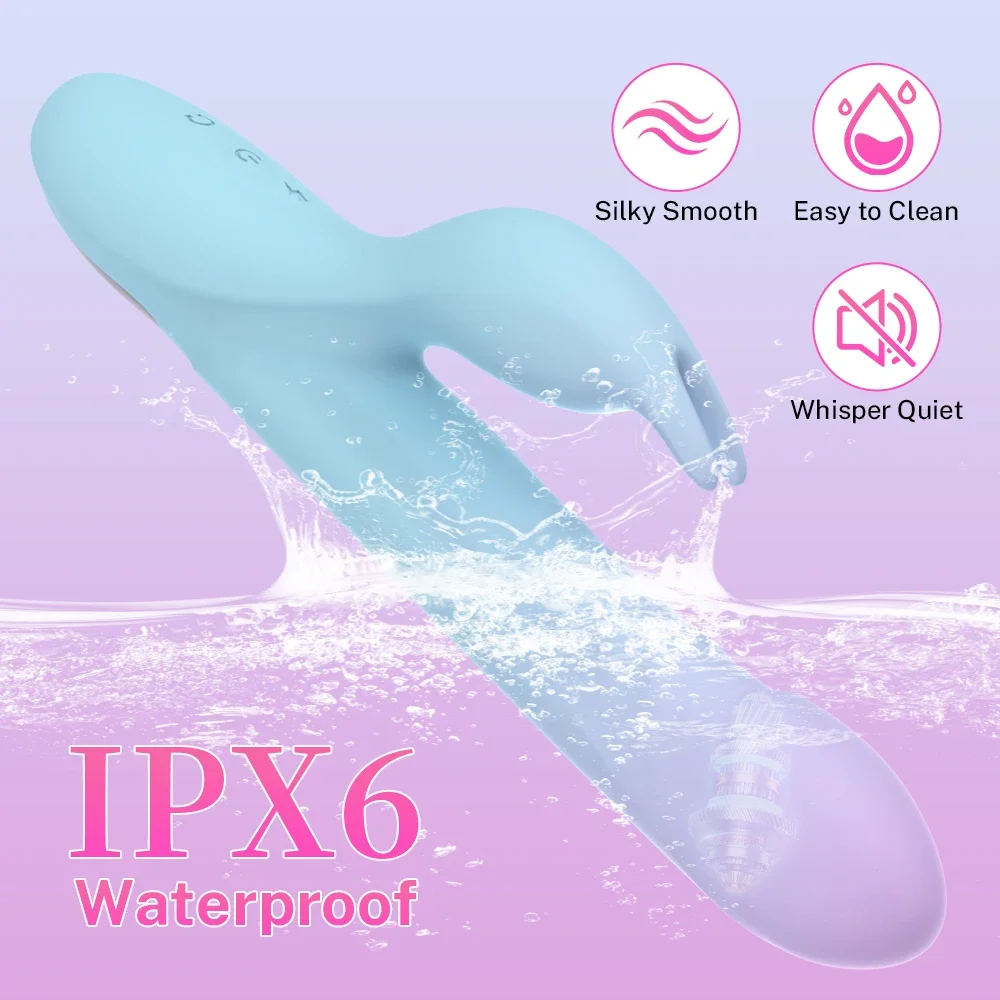 وضع الاهتزاز الدوار أرنب هزاز G بقعة البظر محفز الاستمناء الإناث الكبار لعبة الجنس