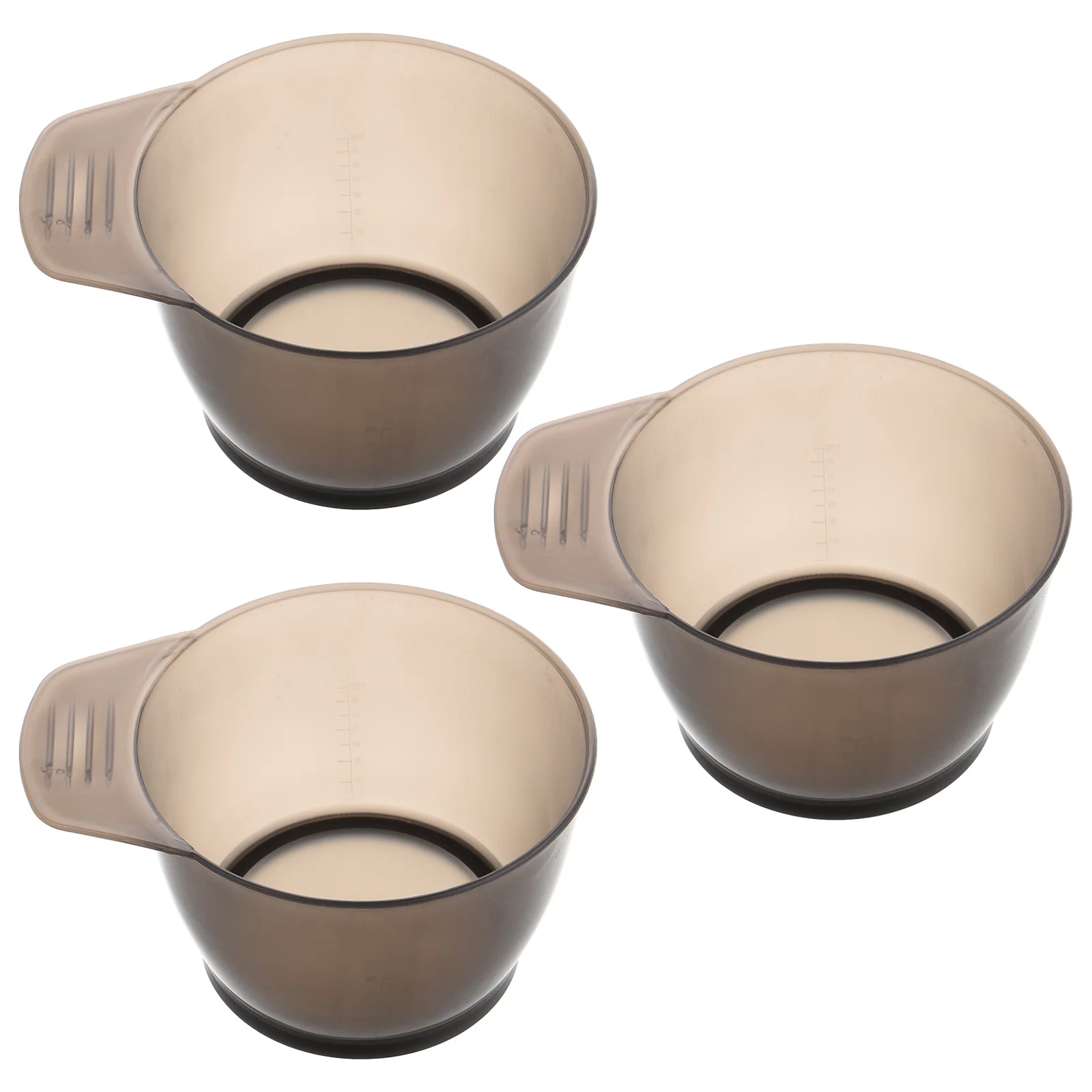 

3 шт. чаши для краски для волос с ручкой, пластиковая миска для смешивания для салона, домашнего использования, набор для смешивания красок для волос, набор мисок для тонирования, принадлежности для салона