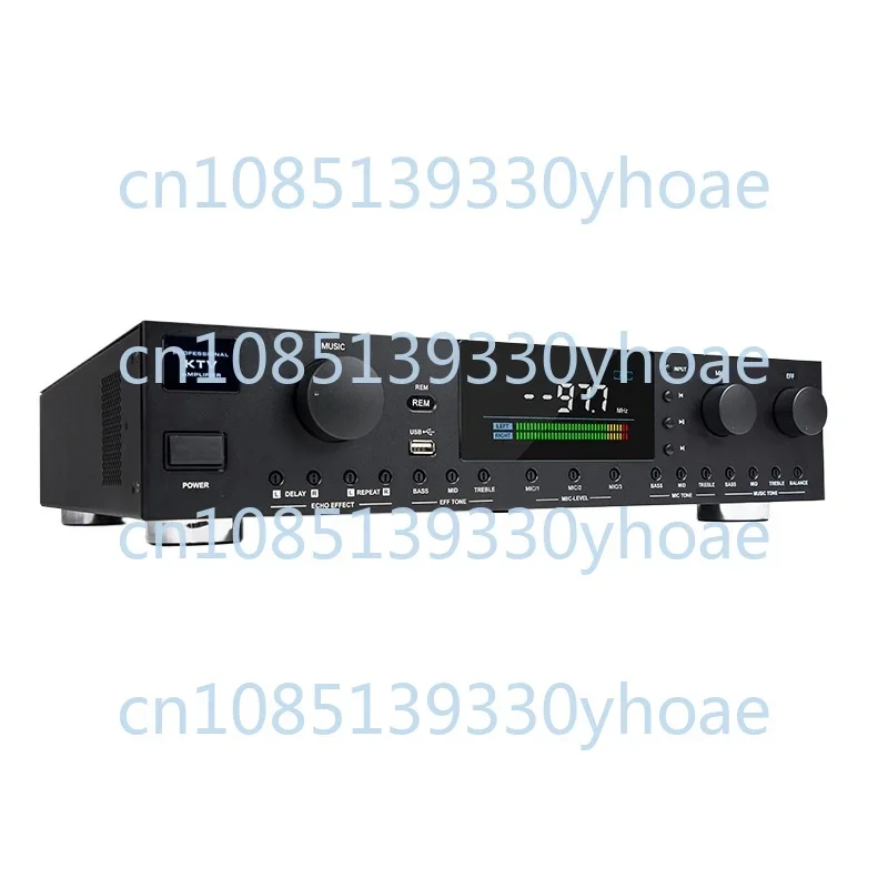 Household heavy bass high power with Bluetooth USB anti-howling professional grade power amplifier