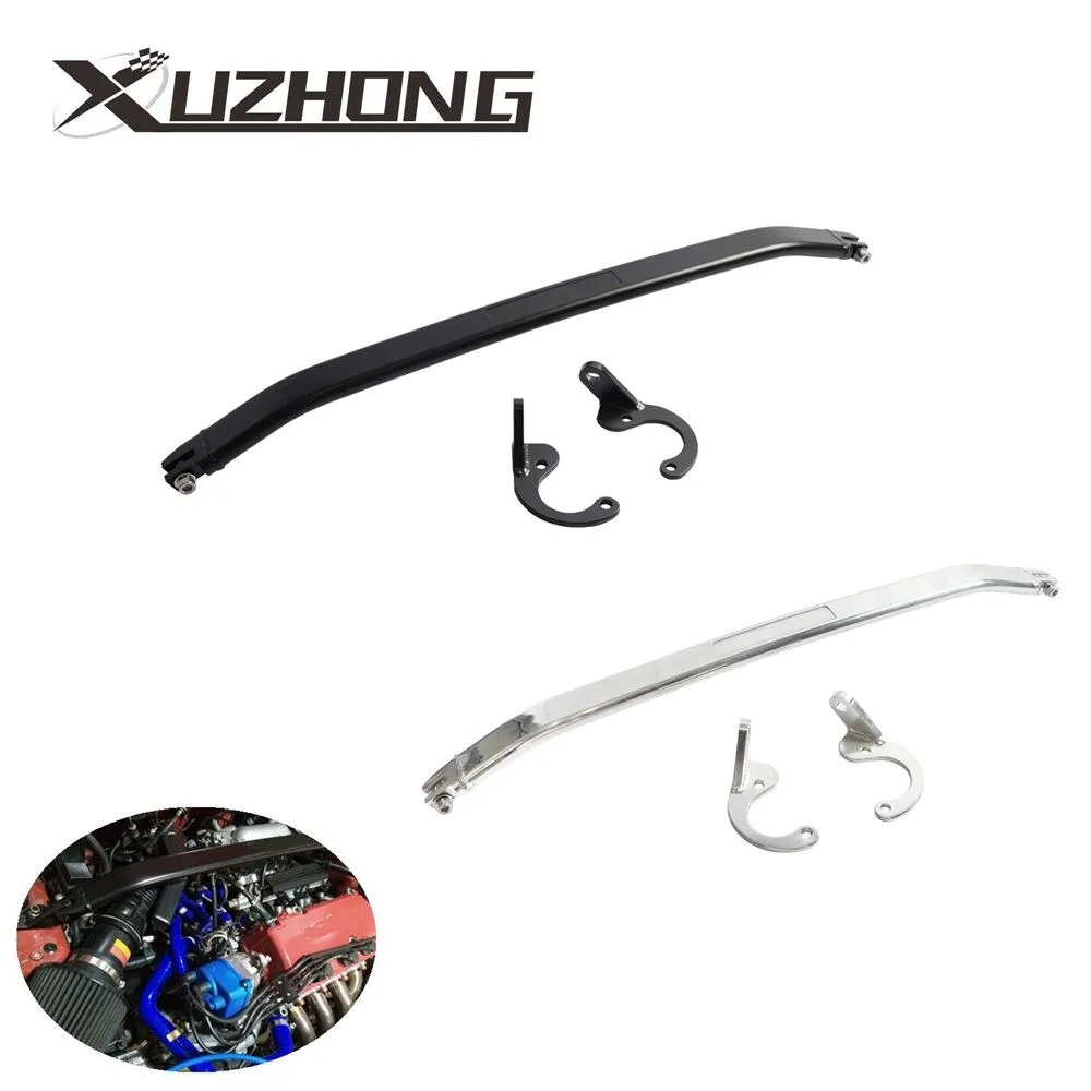 Front Top Strut Tie Bar Rear Strut Bar For Honda Civic 92-00 EG EK 93-97 For Del Sol 94-01 Integra GS Aluminum Automobiles Parts