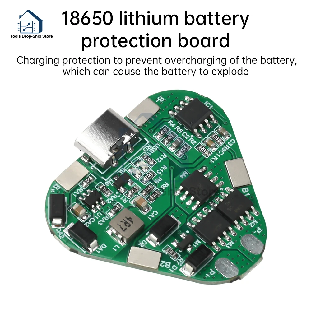 12V 3S 20A tipo C puerto de carga 18650 Placa de protección de batería de litio 2,7 V 4,25 V protección contra descargas Li-ion BMS PCM PCB