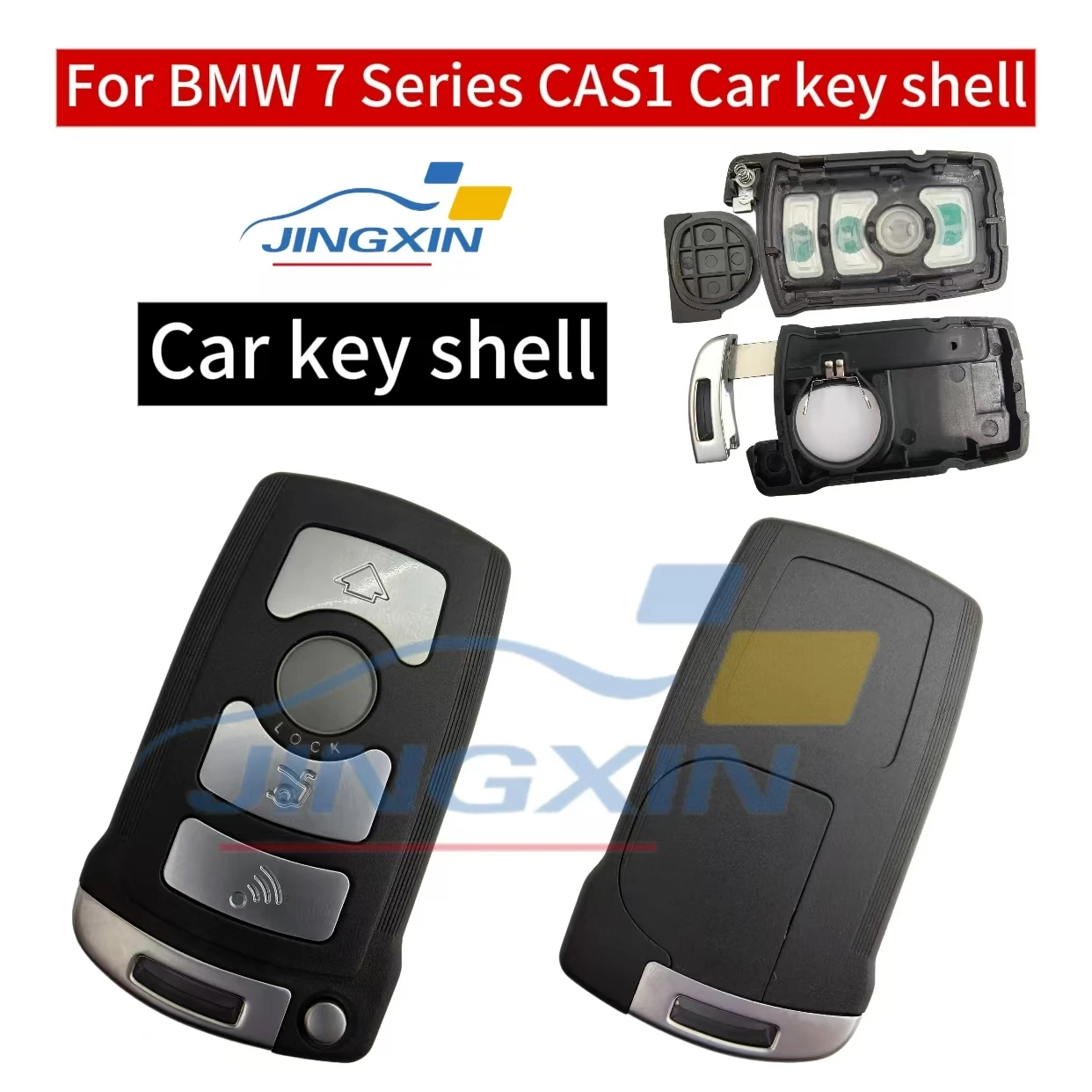 Jingxin Car Remote Key For BMW 7 Series E65 E66 E67 E68 745i 745Li 750i CAS1 System Auto Smart Keyless Shell Case Replacement