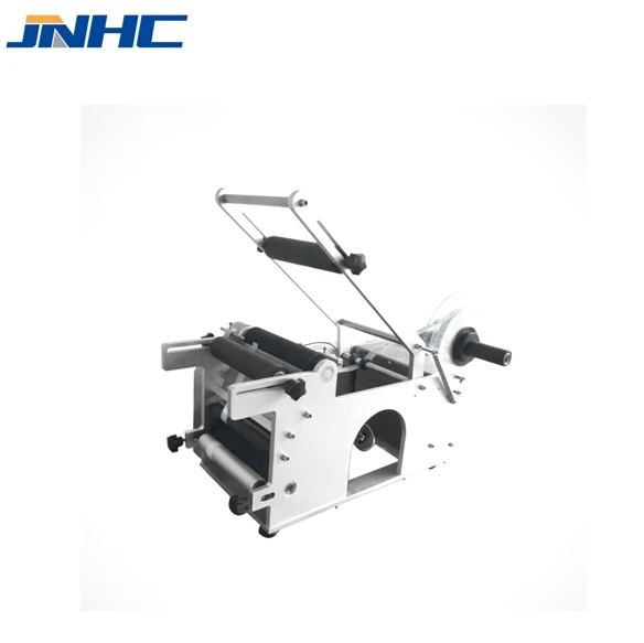 Manual Desktop Sticker Small Round Glass Vial Bottle Adhesive Label Semi Automatic Labeling Machine