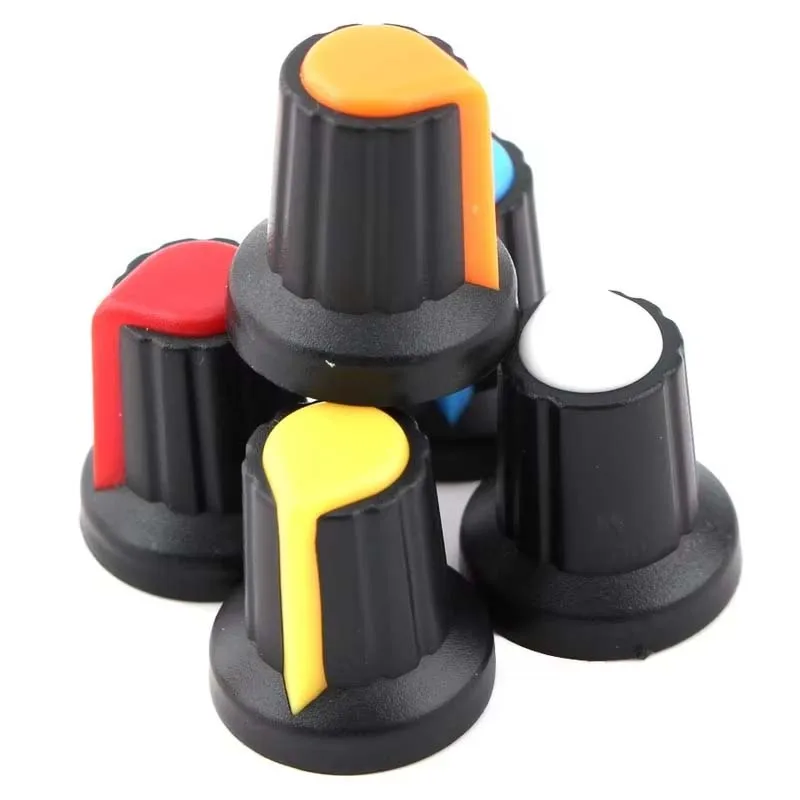 30 Stück/lot WH148 Potentiometer-Knopfkappe (Kupferkern) 15X17mm 6mm Schaftloch AG2 Netzadapter-Schalterkappen – Detail 5