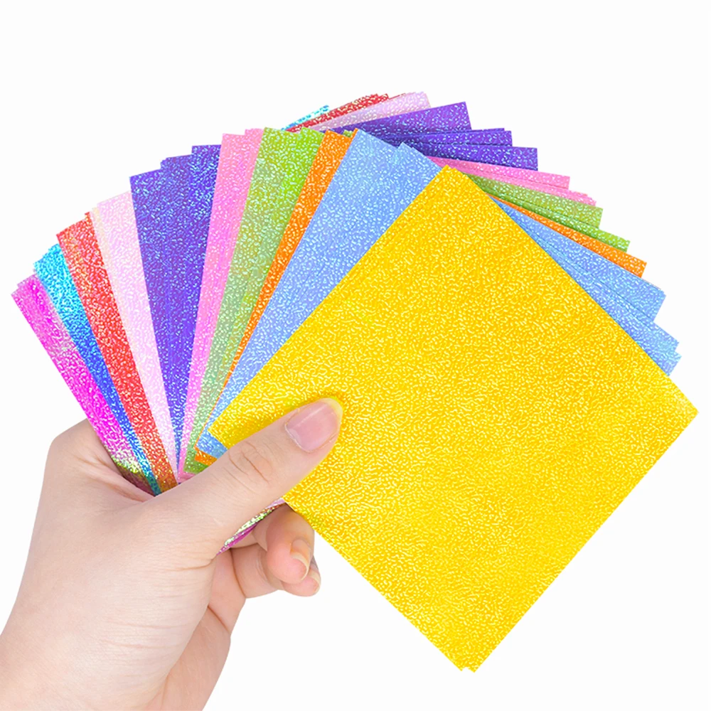 50pcs Lots No-Self Adhesion Children DIY Origami Flash Sponge for Thousand Paper Cranes and Flowers DIY Packages Easy Use Supply