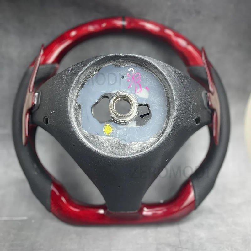 Carbon Fiber Steering Wheel Customized Sport Wheel For Benz SLK 2009-2012 Model With Paddle Hole