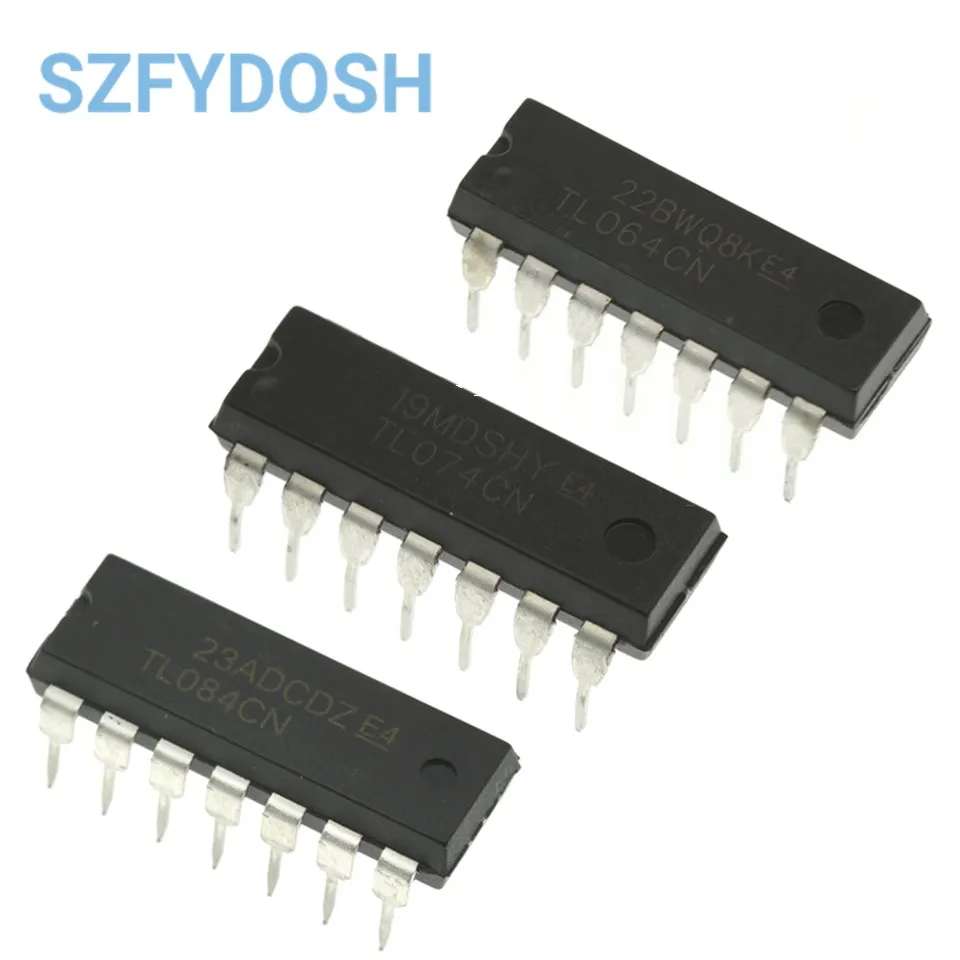 10pcs TL064CN TL074CN TL084CN In-line DIP14 controller chip IC