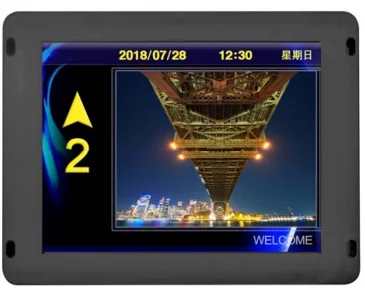 

Elevator 8-inch Embedded video display screen floor direction OVERLOAD/FIRE/FAULT/INS information