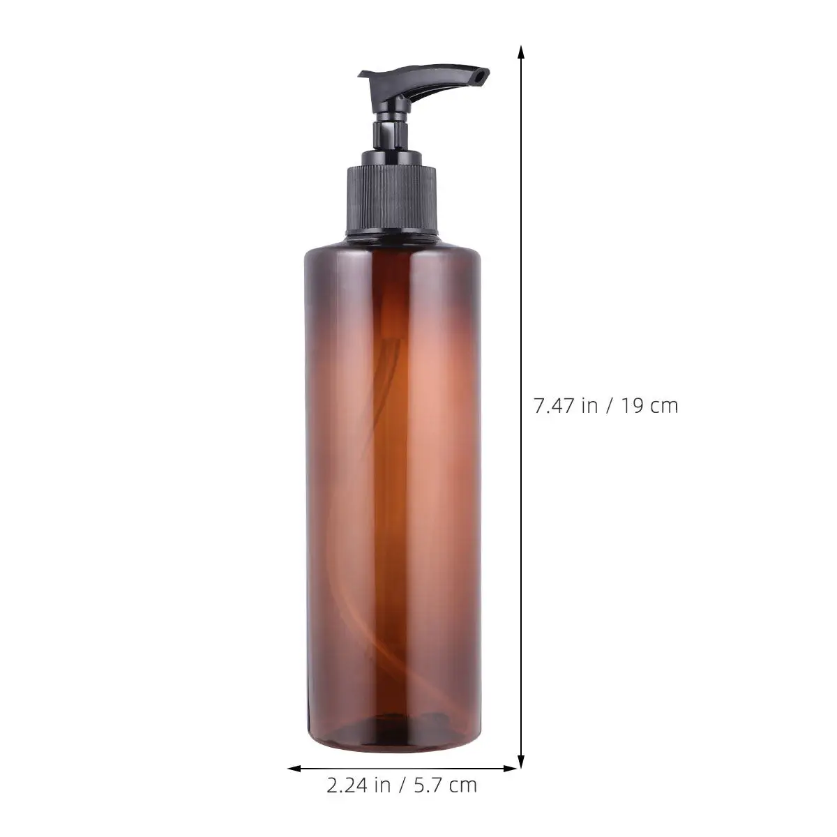 6Pcs Plastic Pump Bottles 350Ml Refillable Press for Travel Shower Gel Shampoo Conditioner Lotion Subpackaging Pet Empty