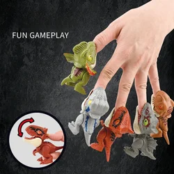 Creative Jurassic finger dinosaur Triceratops Tyrannosaurus rex children model toy finger biting dinosaur interactive toy