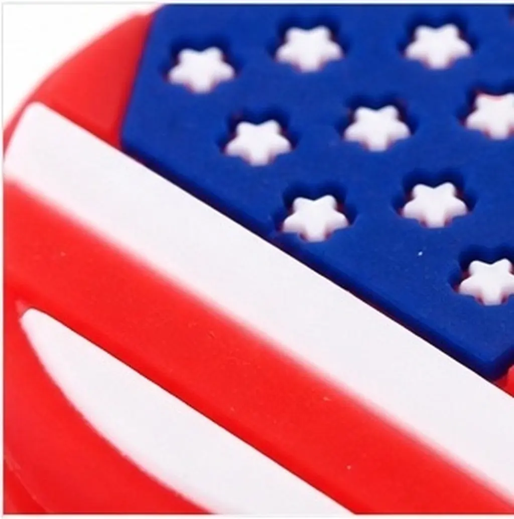4Pcs Premium Silicone Tennis Vibration Dampeners Usa Flag Pattern Racket Absorbers Improve Shot Consistency Easy Install All