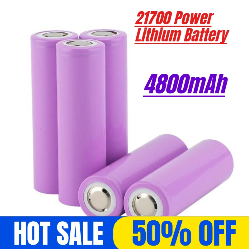 

4800mAh 21700 Power Lithium Battery Electric Vehicle Power Bank Battery
