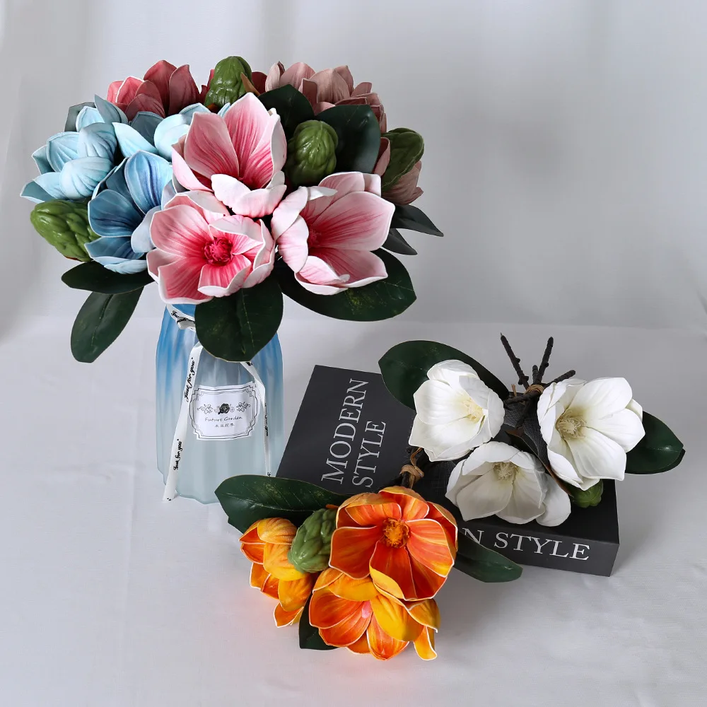 

1set Artificial Flowers Silk Rose Fake Flowers DIY Craft Gifts Garland Accessories Room Home Decor Heads Wedding Decoration