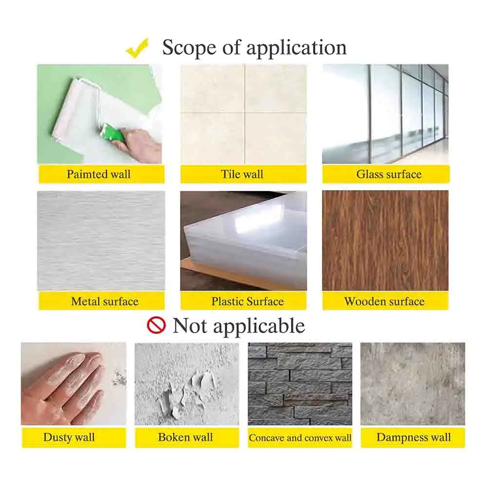 黒板紙黒板ビニール紙取り外し可能な掲示板ウォールステッカー 5 カラフルなチョーク付き子供用落書き-POS