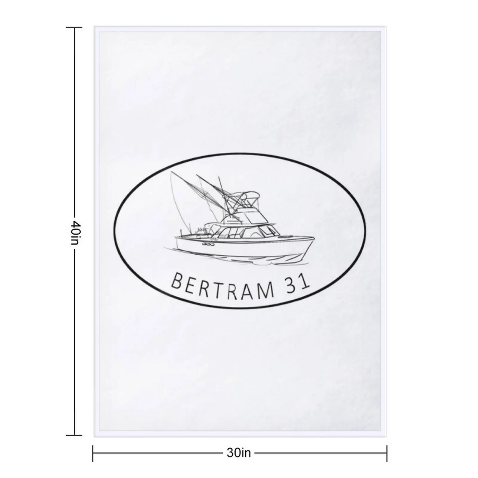 Bertram 31 Fly-bridge Throw Blanket Summer for sofa Giant Sofa halloween Blankets