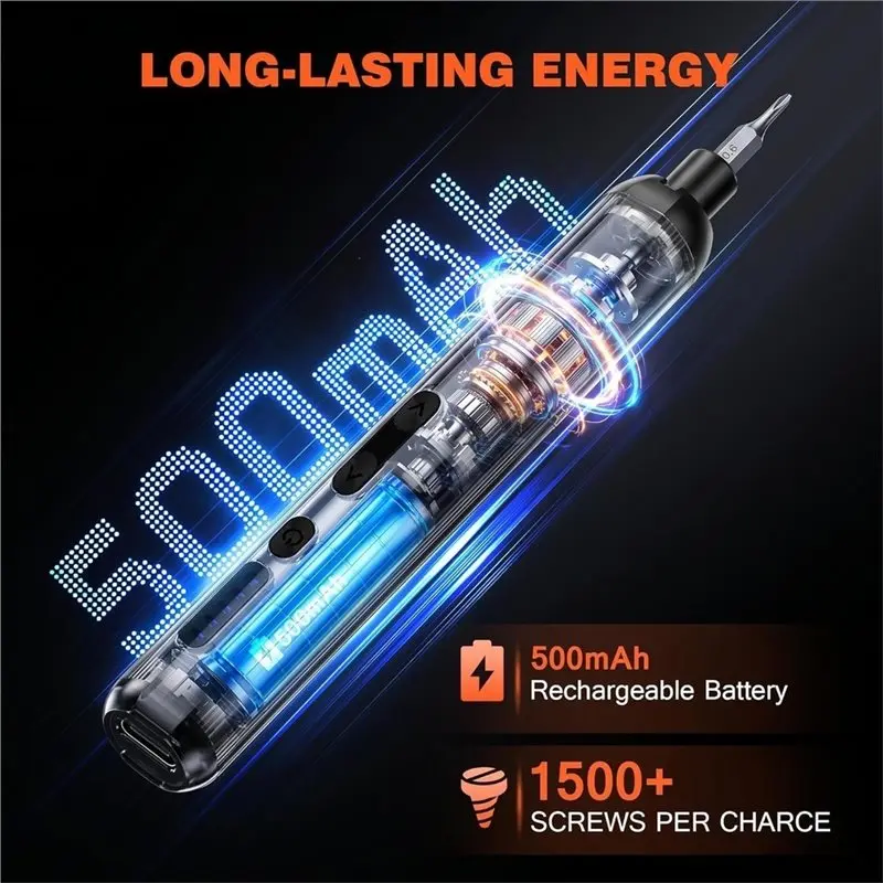 ABGH-138-In-1 Electric Screwdriver Set Cordless, Rechargeable Screwdriver,Repair Tool Kit For Electronics, Camera, Watch