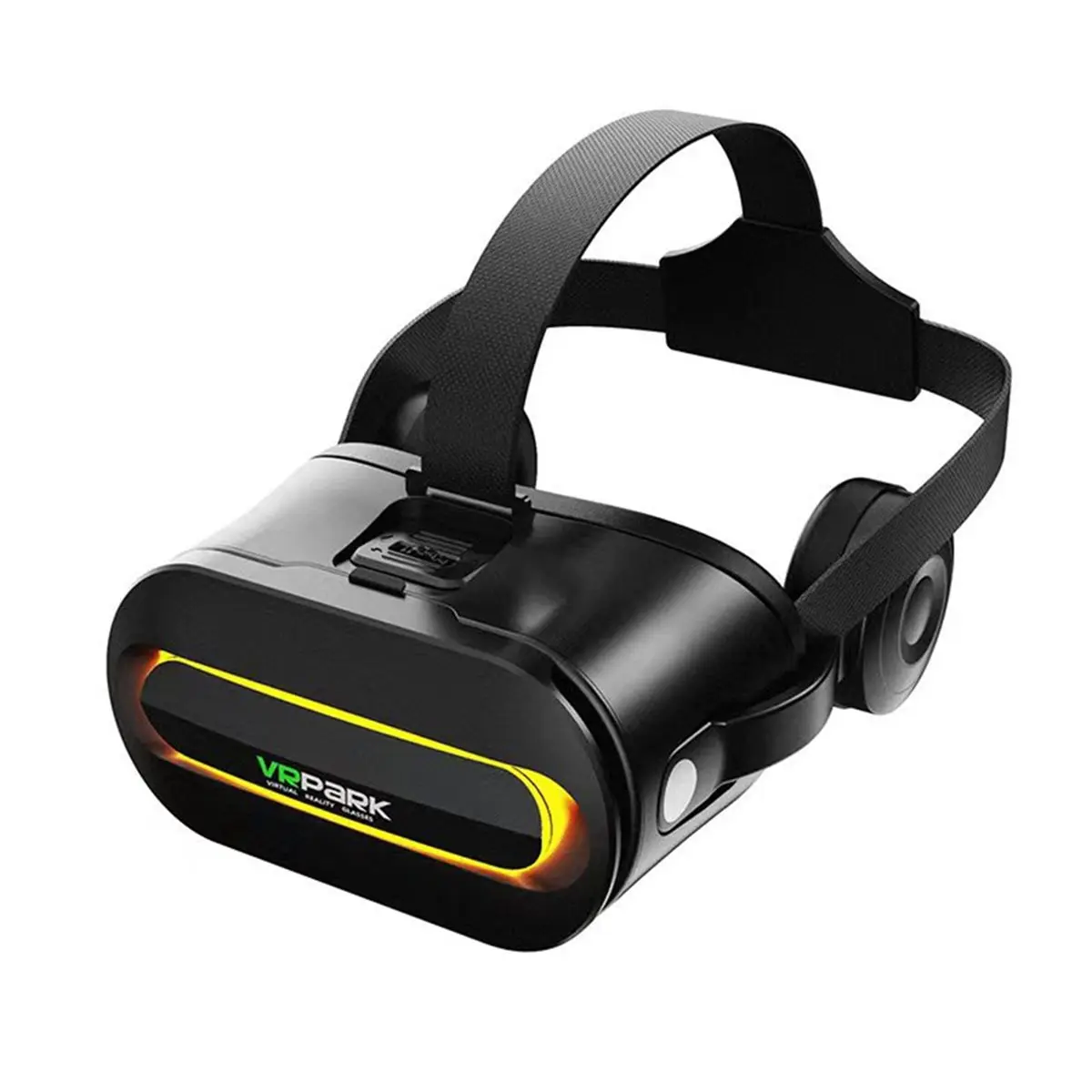 Y541A*☀▃ 3D Virtual Reality Headset Bluetooth Devices Helmet Lenses Goggles Smartphone Phone Headphones Mobile Game A