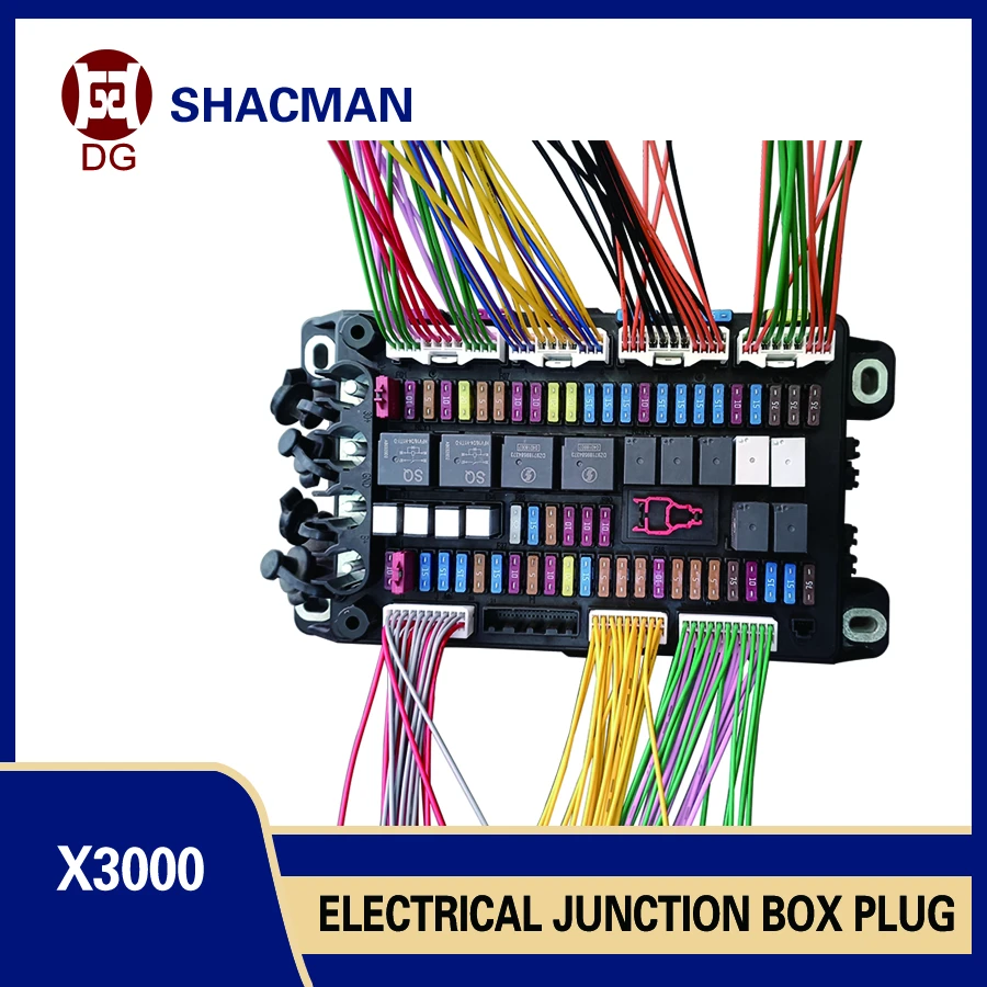 

Shacman Delong X5000 Electrical Junction Box Plug, Fuse, Relay Box, Wire Harness Connector, Circuit Board