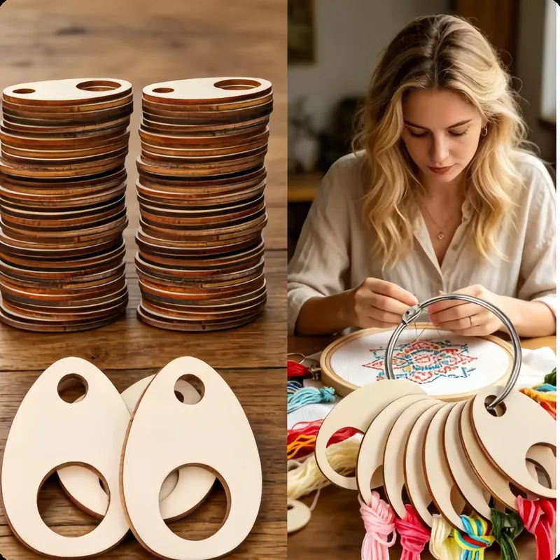 61 pcs Sewing Thread Winders, Smooth Surface Finish, suitable for DIY Handicraft Threads, Anti-Tangle Organizing