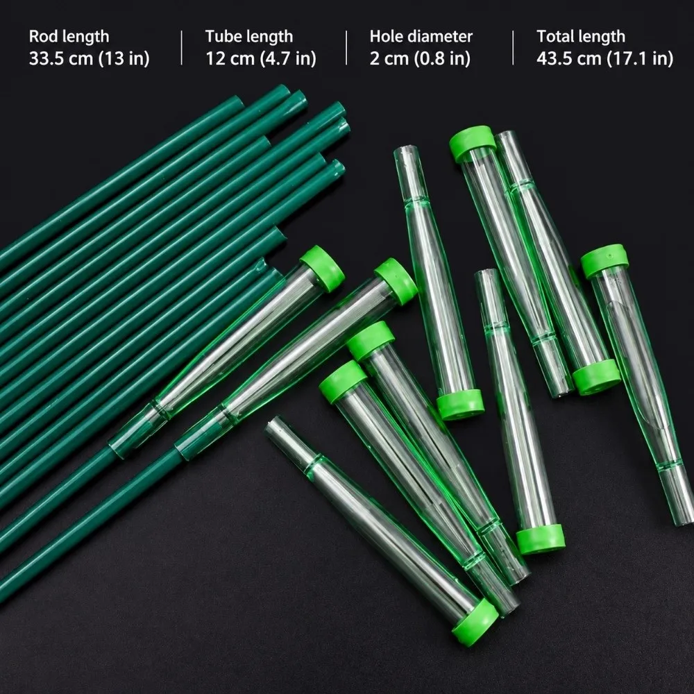 10/25/50/70/90/180Pcs Plastic Flower Nutrition Tube with Cap Clear Flower Preservation Water Pipe Plant Fresh-Keeping