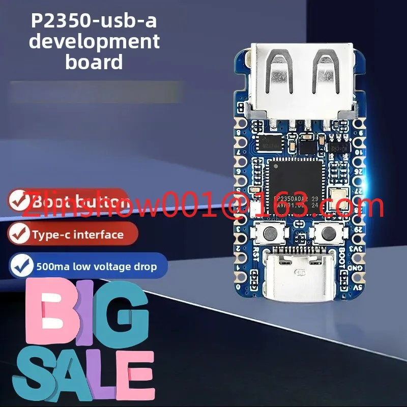 P2350-USB-A Mini Development Board Based on RP2350A Type C Interface Dual Core Dual Architecture