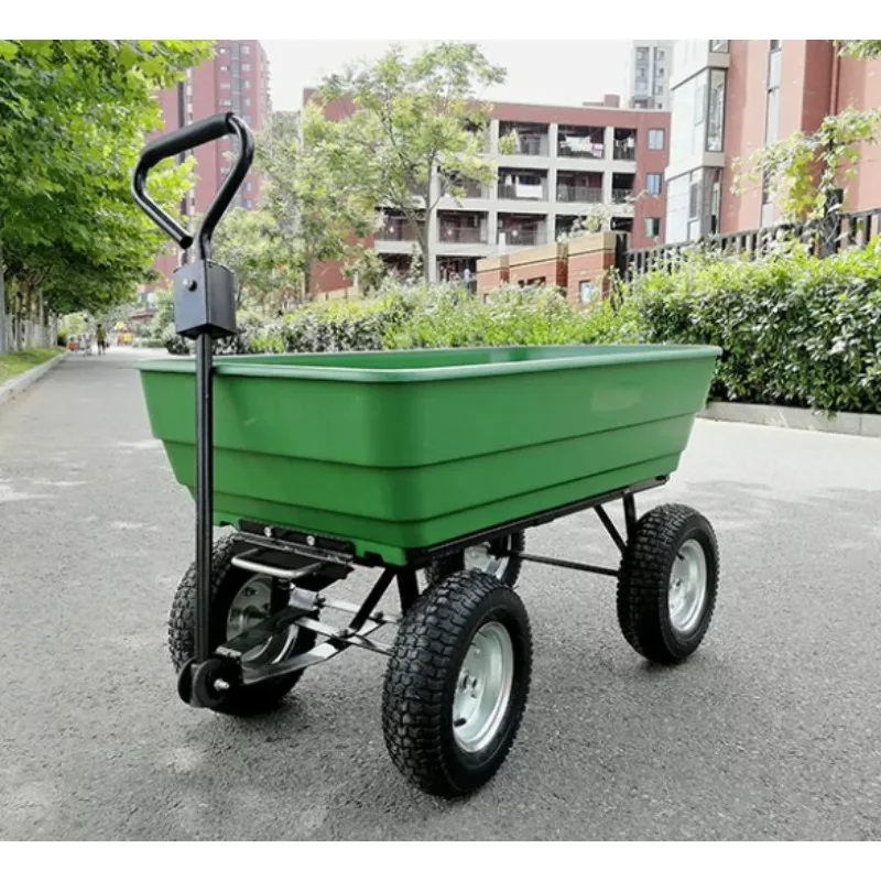 Four-wheeled Hand-pulled Truck, Flat Truck, Trailer, Tipping Bucket Truck, Folding Trolley, Agricultural Push Household